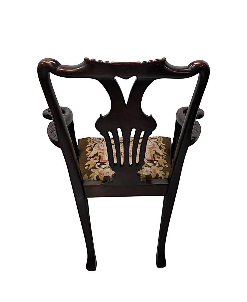  A Very Rare Irish 19th Century Armchair Attributed to 'Butlers' of Dublin