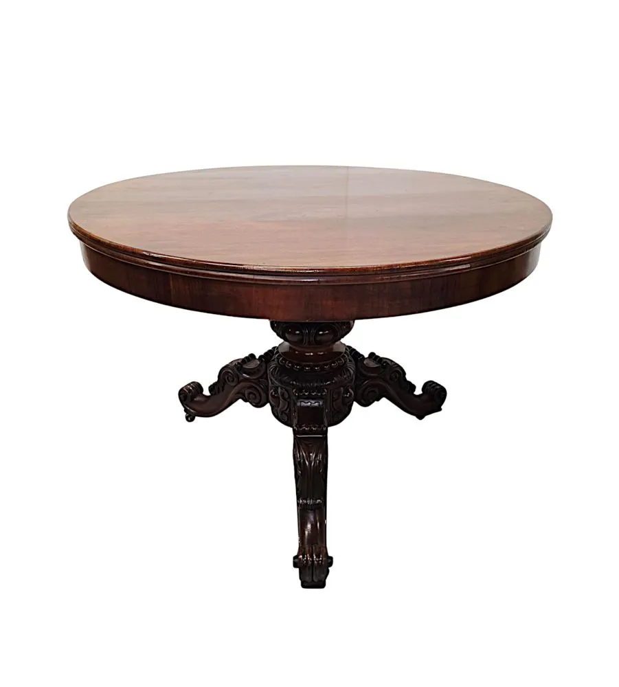 A Fabulous 19th Century Centre Table on Tripod Base