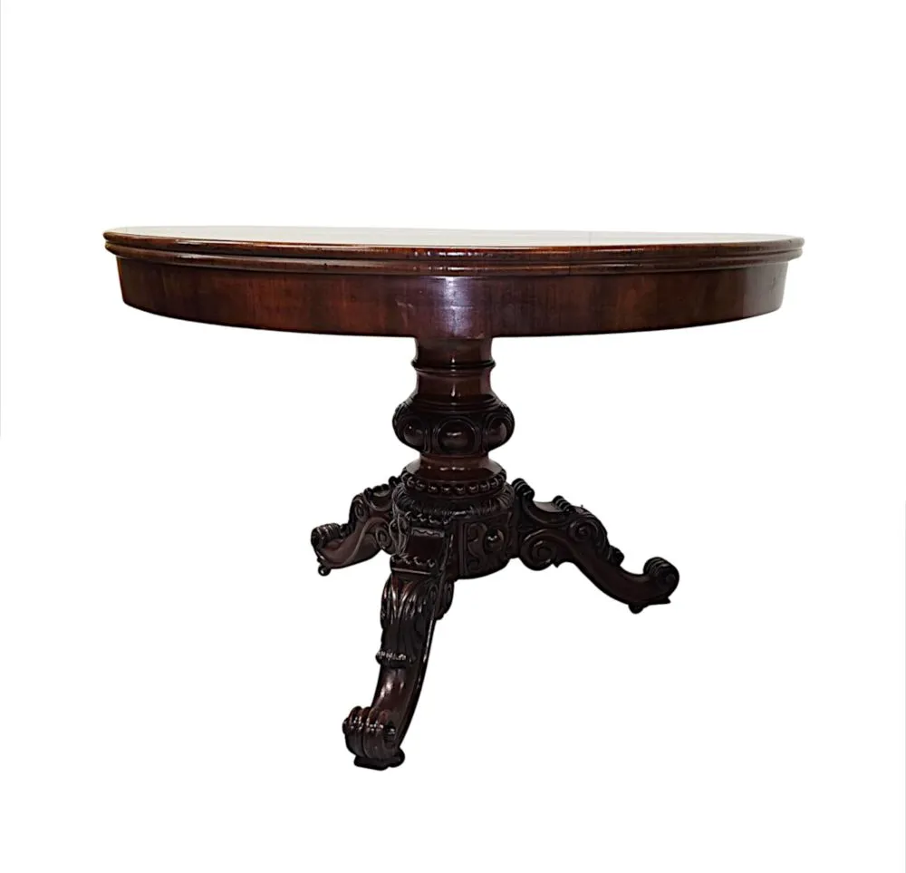 A Fabulous 19th Century Centre Table on Tripod Base