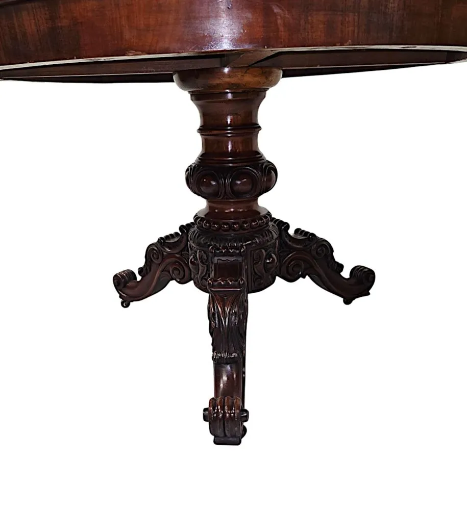 A Fabulous 19th Century Centre Table on Tripod Base