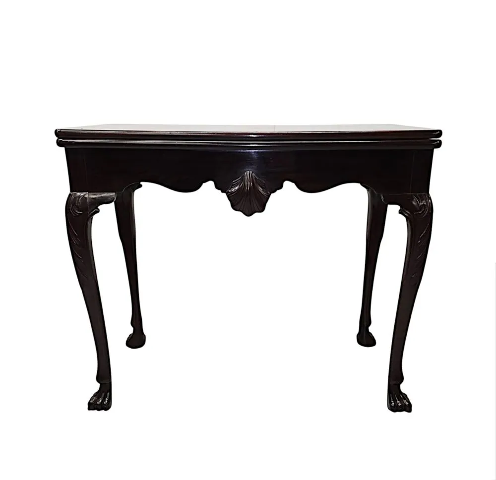 A Very Rare Early 19th Century Irish Turn Over Leaf Games Table