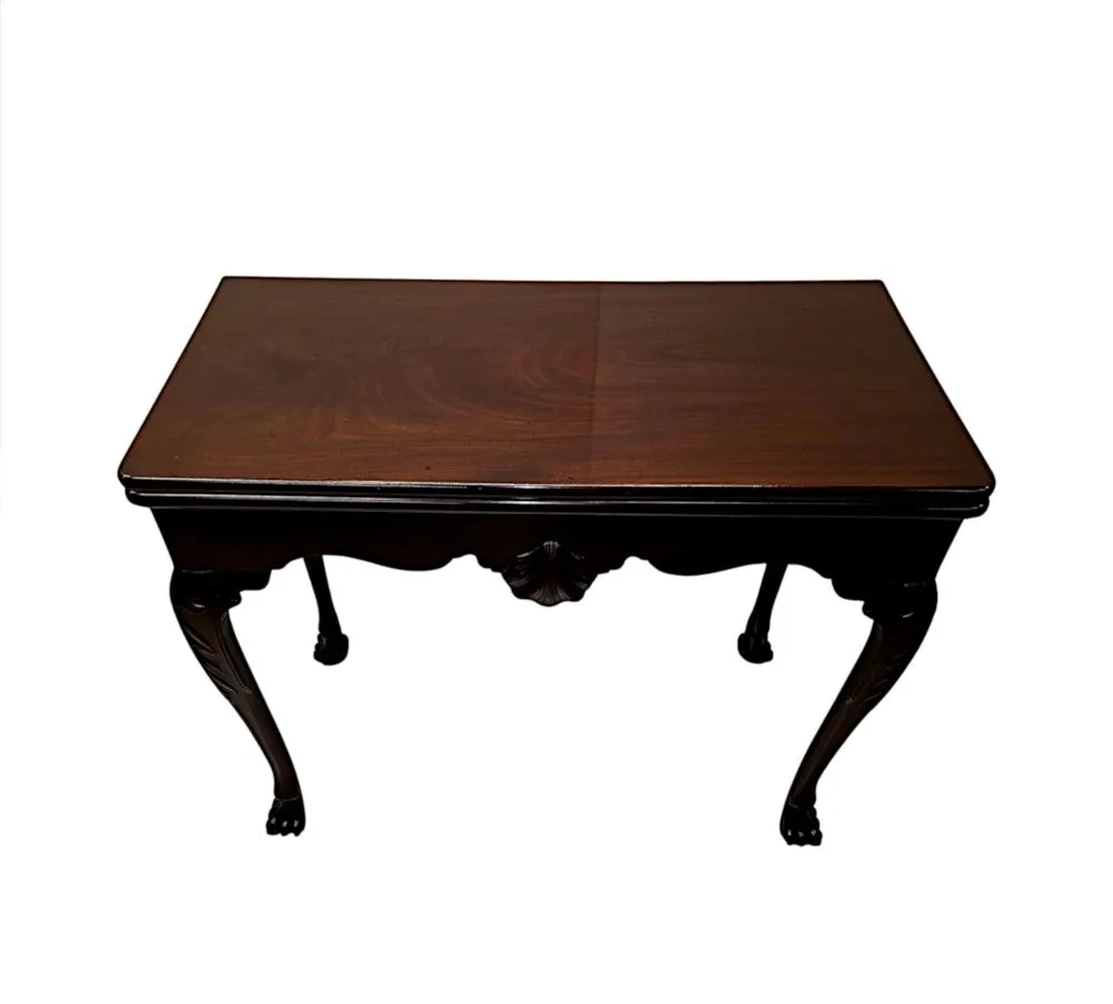 A Very Rare Early 19th Century Irish Turn Over Leaf Games Table