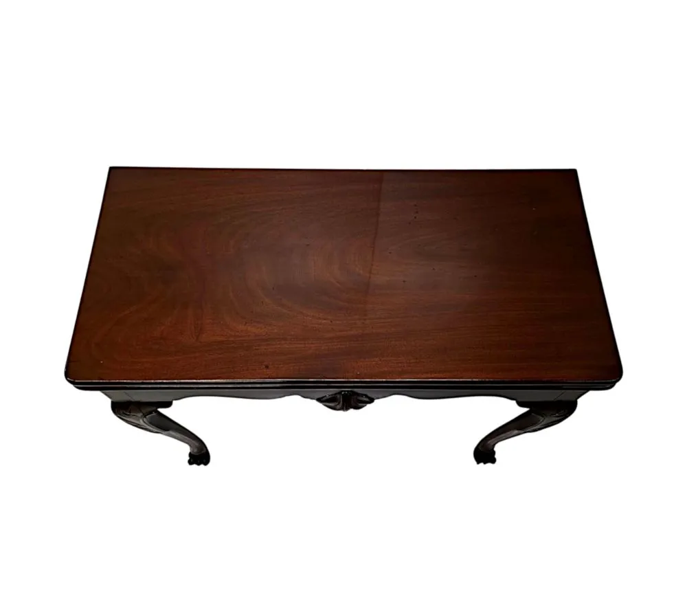 A Very Rare Early 19th Century Irish Turn Over Leaf Games Table