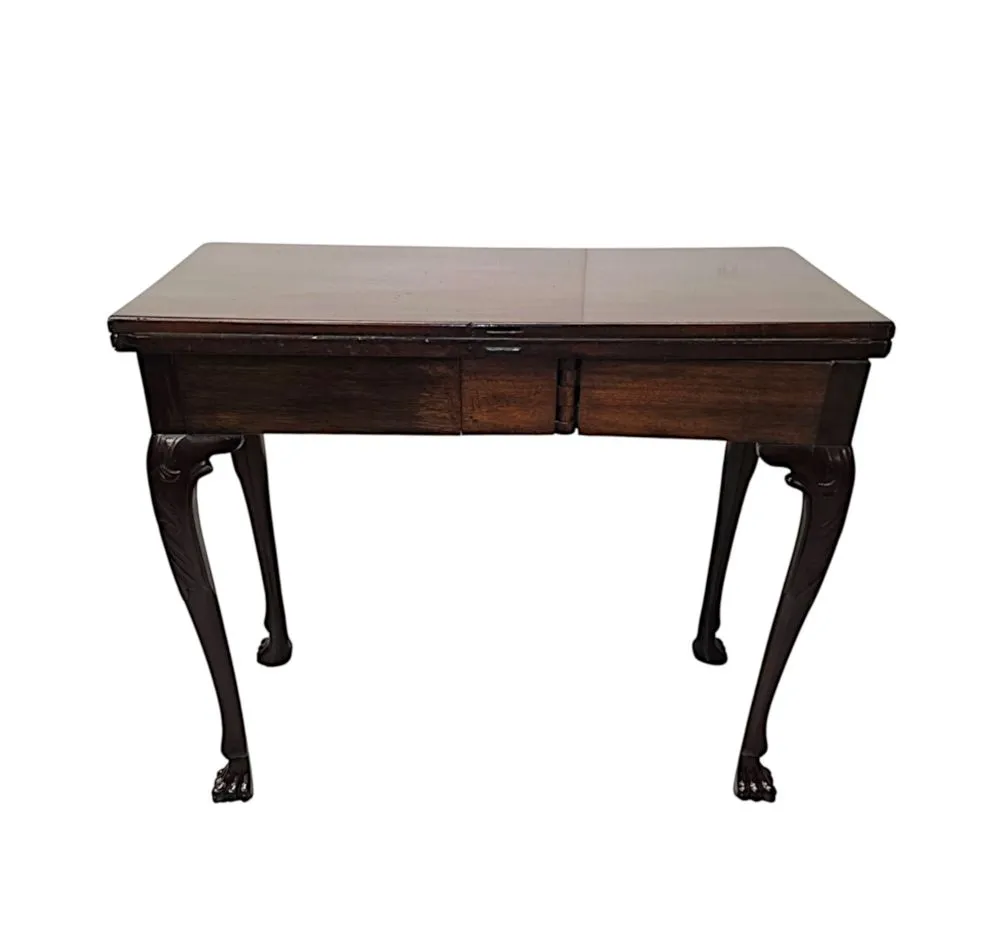 A Very Rare Early 19th Century Irish Turn Over Leaf Games Table