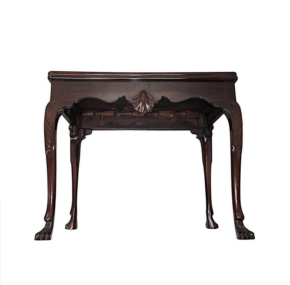 A Very Rare Early 19th Century Irish Turn Over Leaf Games Table