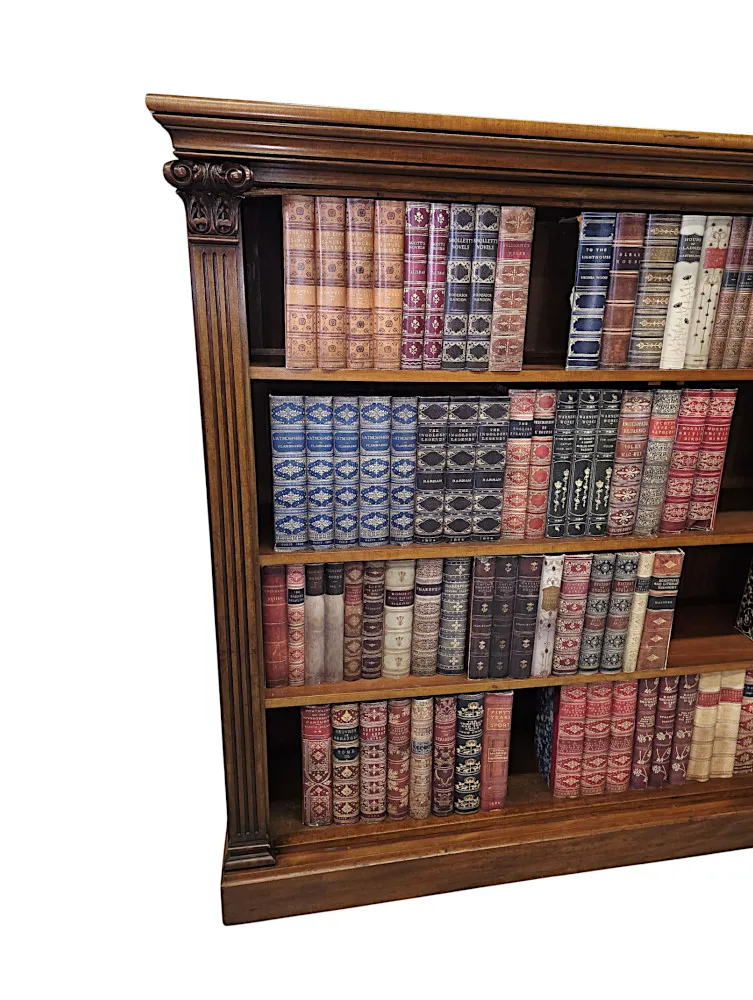  A Very Rare Early 19th Century William IV Large Open Bookcase