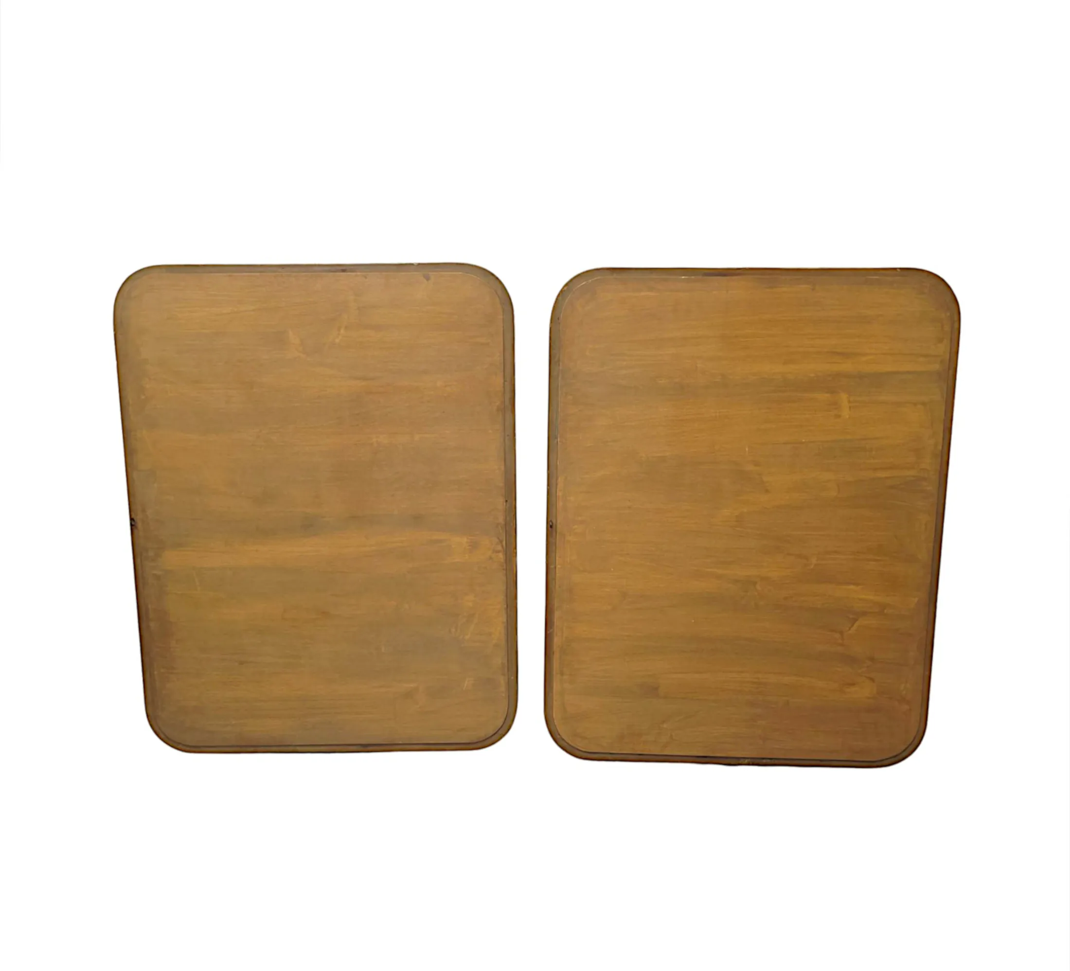 A Very Rare Pair of 19th Century Elegantly Simple Giltwood Mirrors