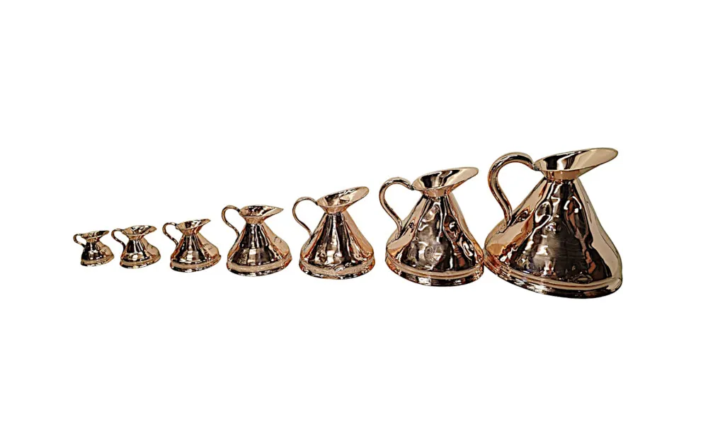 A Fabulous Set of Fully Polished 19th Century Copper Measures