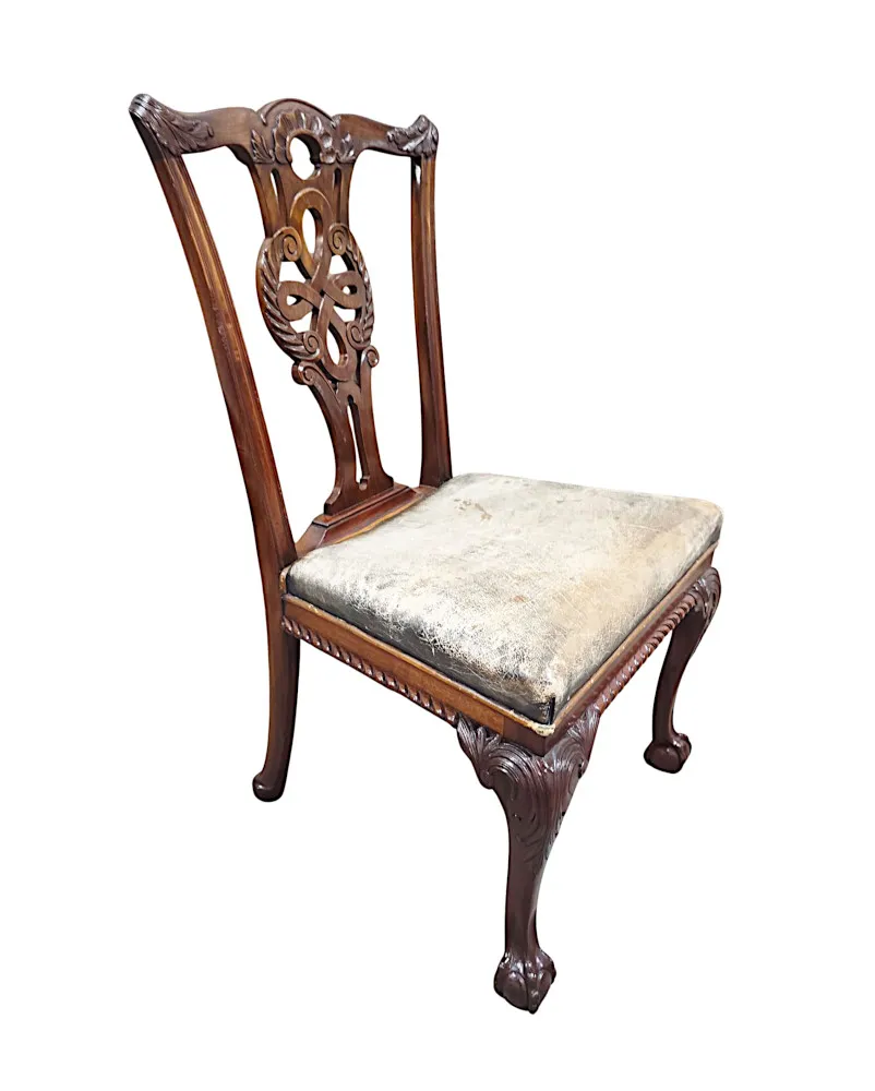 A Very Rare 19th Century Irish Harlequin Set of Twenty Four Dining Chairs Attributed to 'Butlers' of Dublin