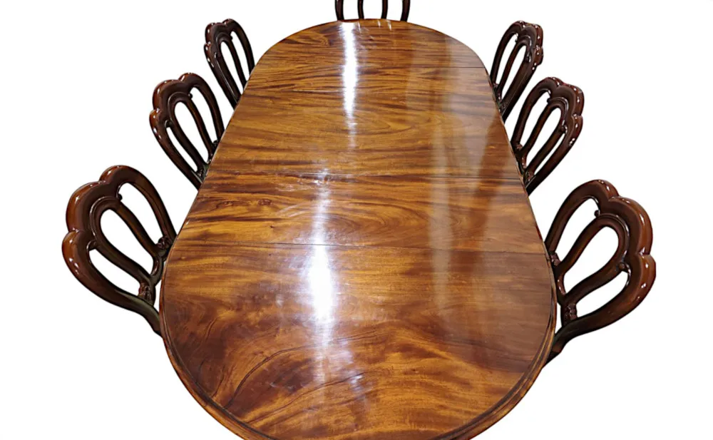 A Fabulous 19th Century Dining Table with Three Extra Leaves 