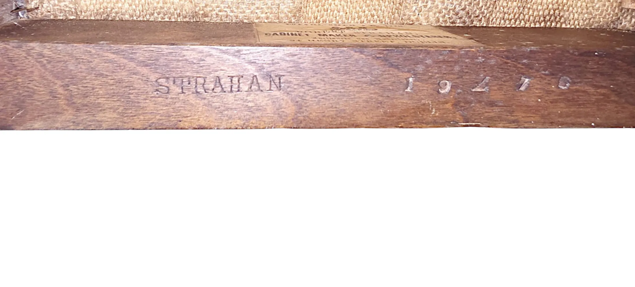 A Very Fine Set of Four 19th Century Irish Solid Oak Dining Chairs Stamped 'Strahan' of Dublin