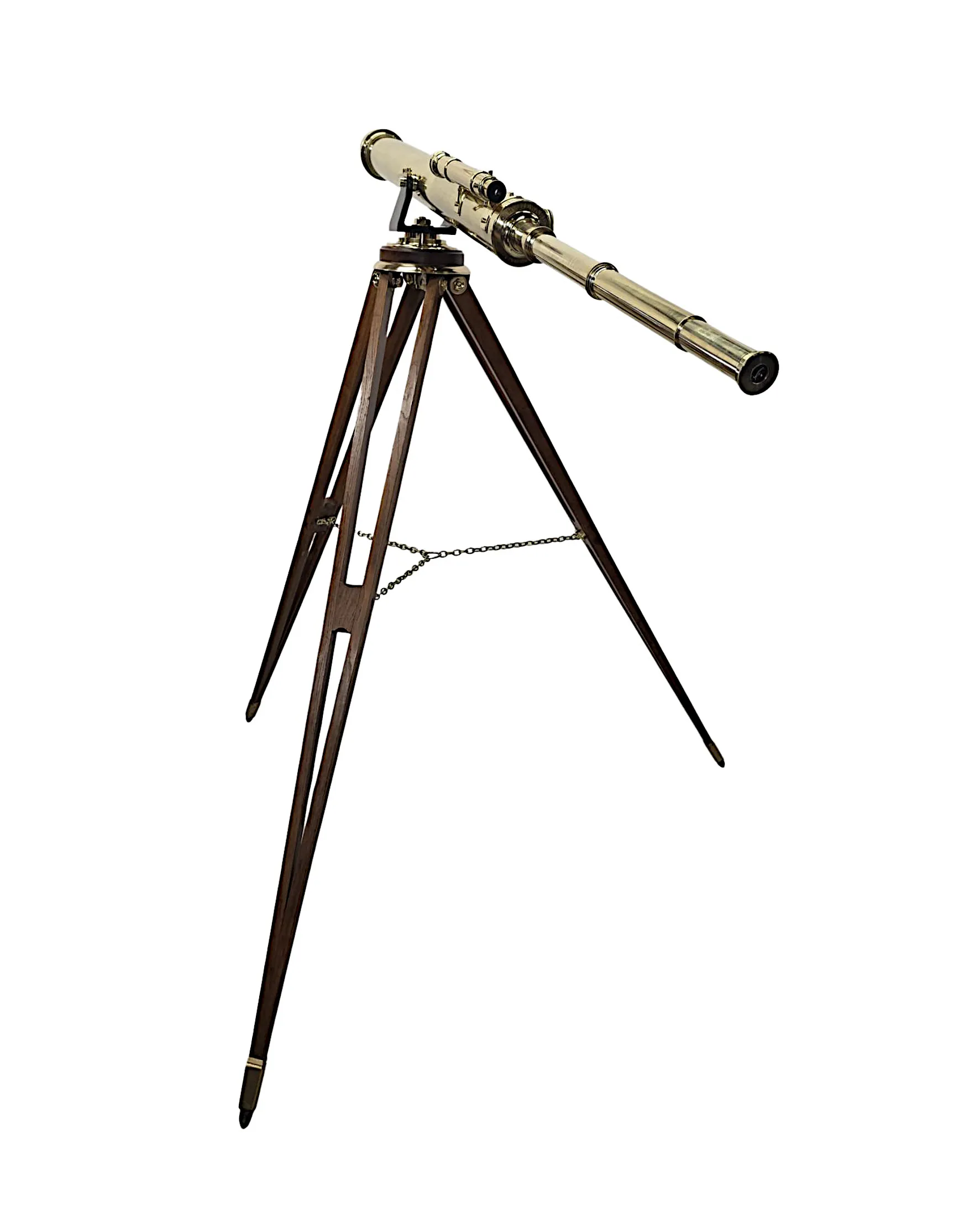 A Very Rare 19th Century Four Inch Diameter Telescope by 'Steward of London'
