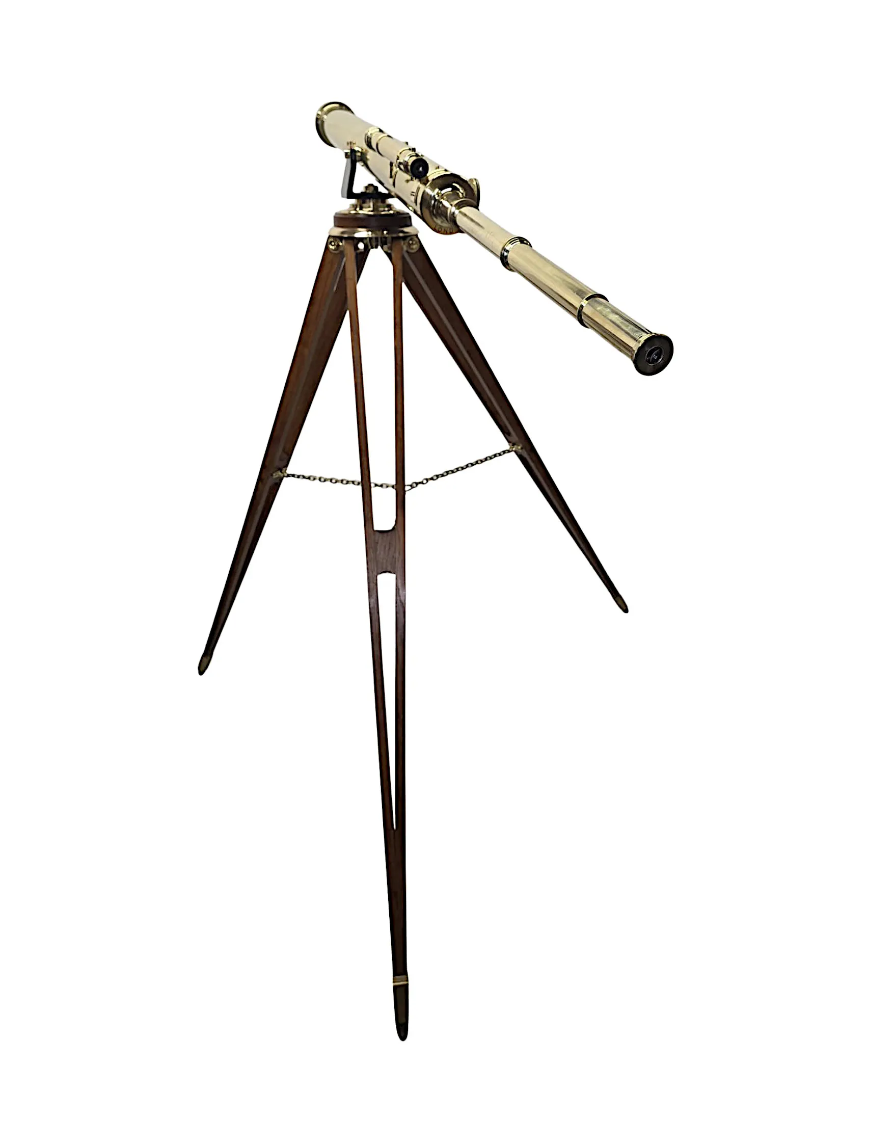 A Very Rare 19th Century Four Inch Diameter Telescope by 'Steward of London'