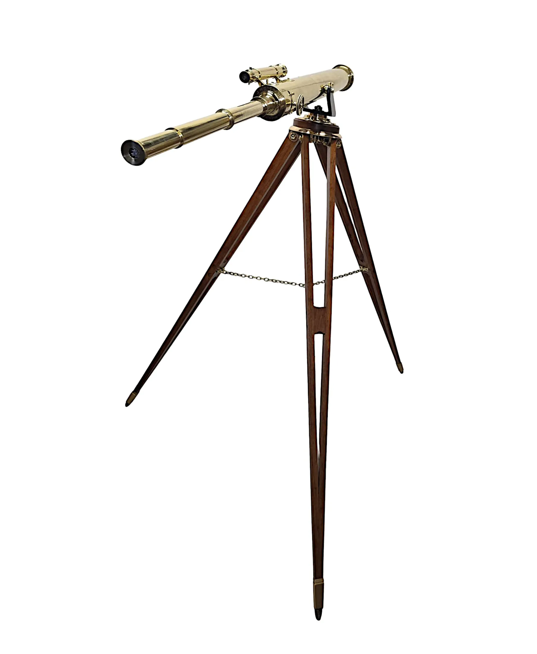 A Very Rare 19th Century Four Inch Diameter Telescope by 'Steward of London'