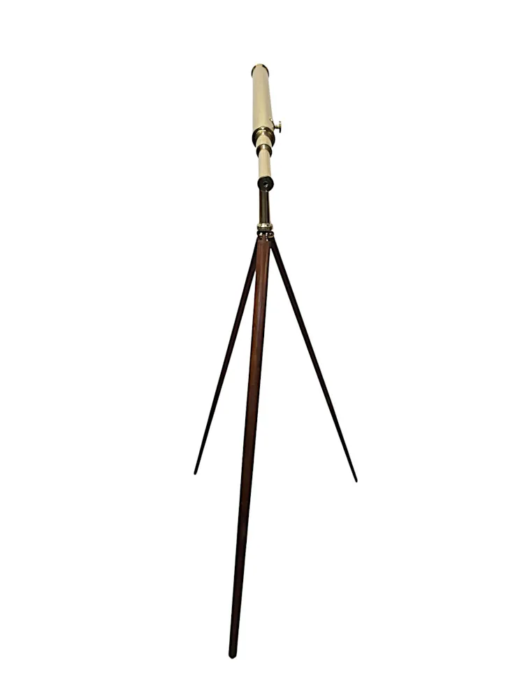 A Very Fine Early 19th Century Polished Brass Telescope By W.& T. Gilbert, London
