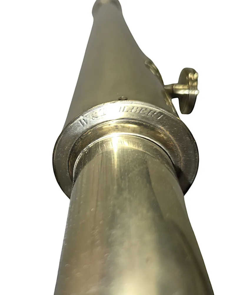  A Very Fine Early 19th Century Polished Brass Telescope By W.& T. Gilbert, London
