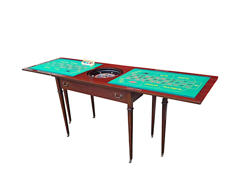 A Very Rare Edwardian Games Roulette Table