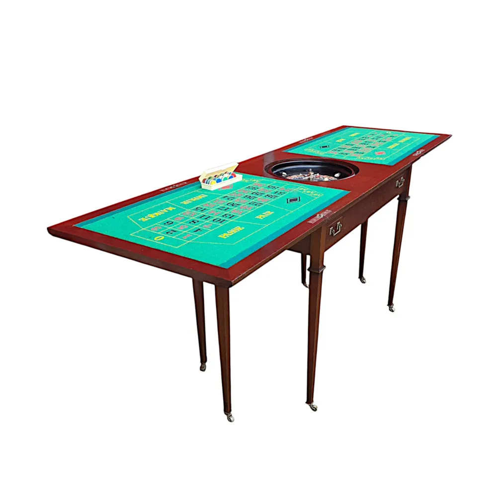 A Very Rare Edwardian Games Roulette Table