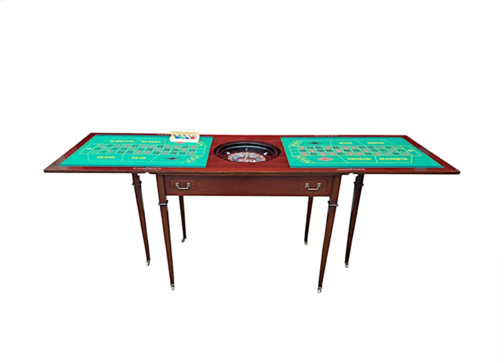 A Very Rare Edwardian Games Roulette Table