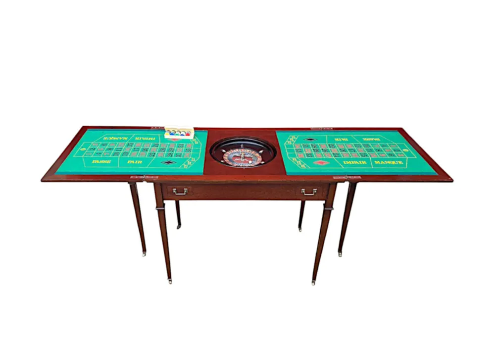 A Very Rare Edwardian Games Roulette Table