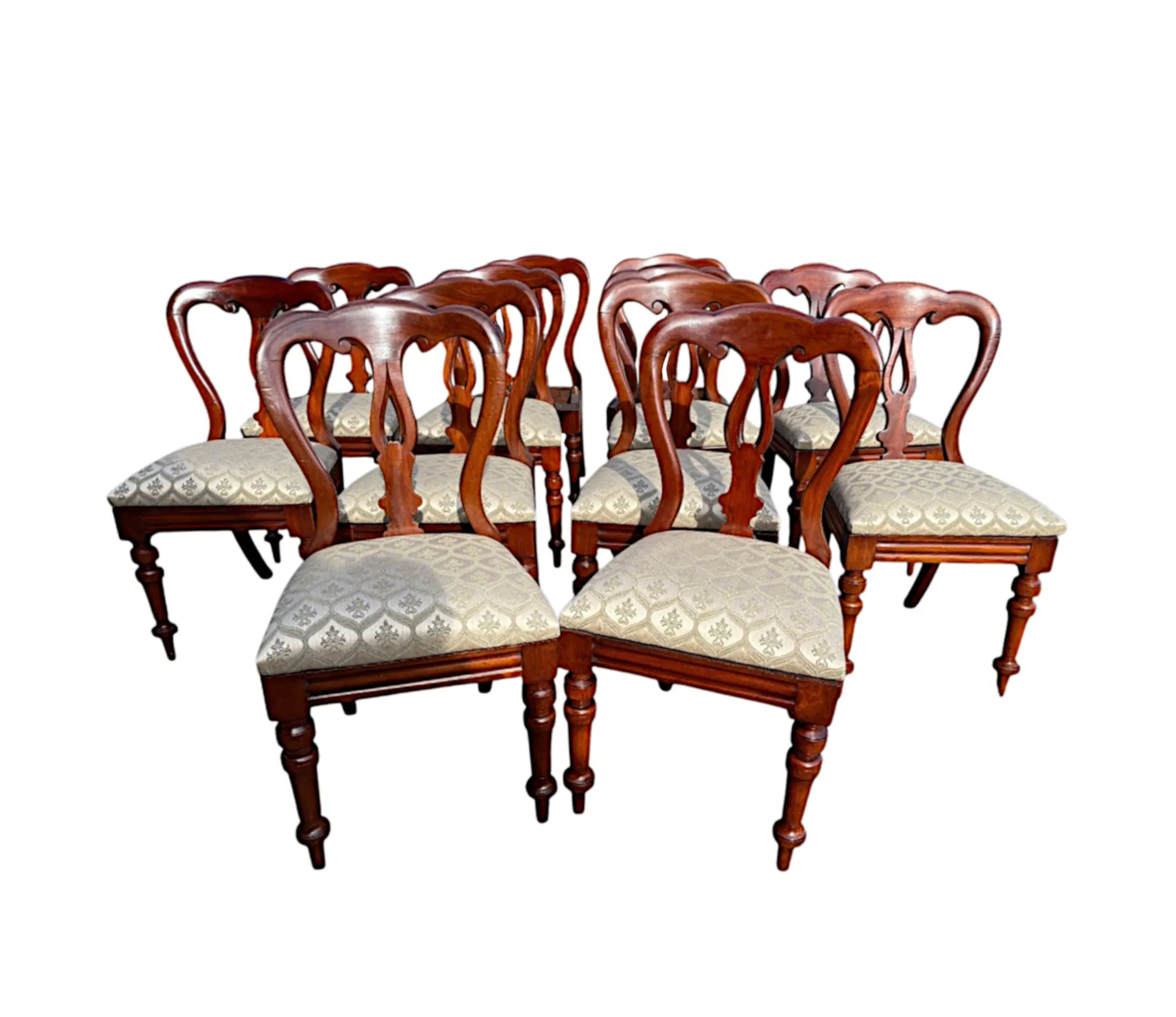  A Very Fine 19th Century Set of Twelve Dining Chairs 