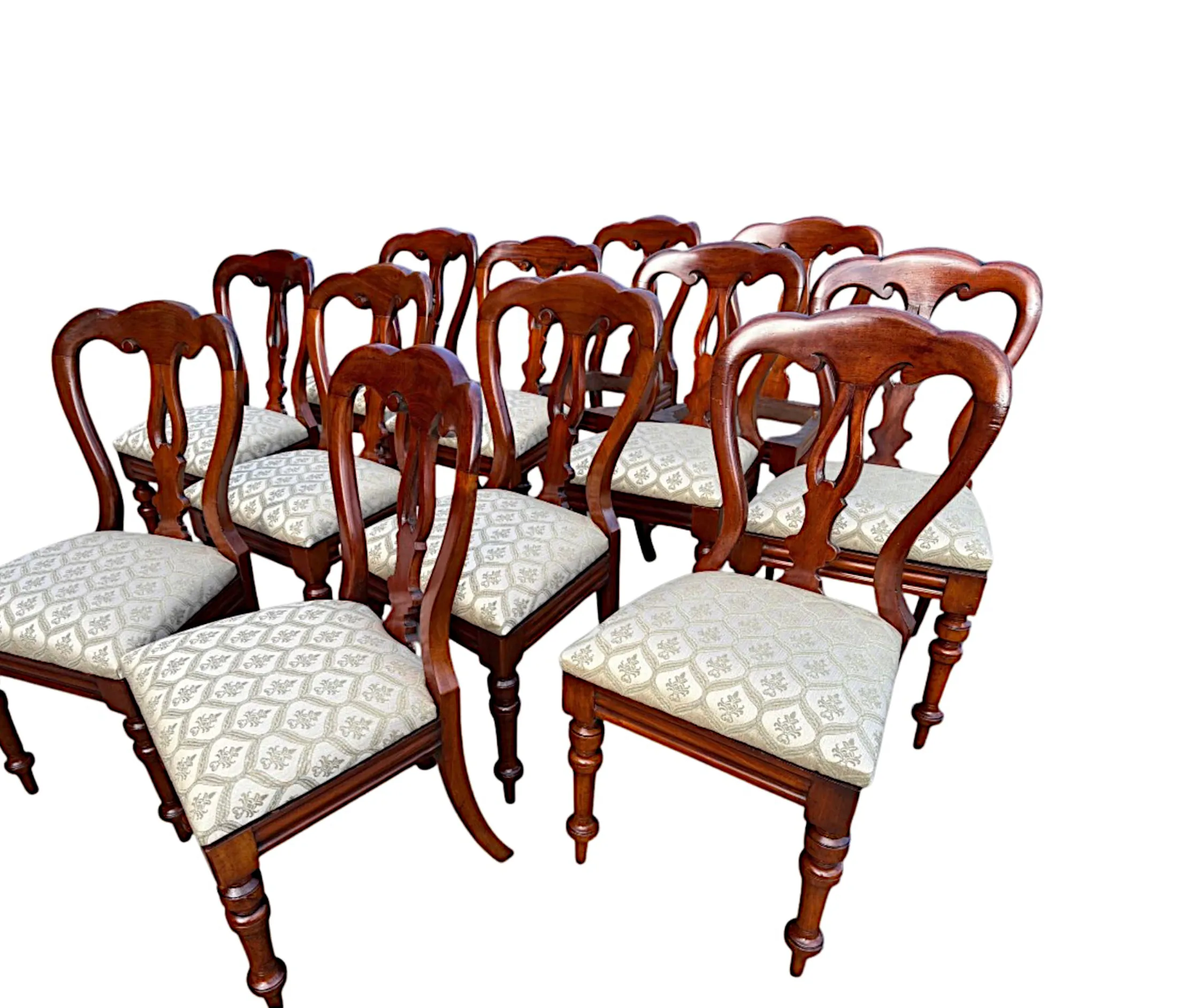  A Very Fine 19th Century Set of Twelve Dining Chairs 