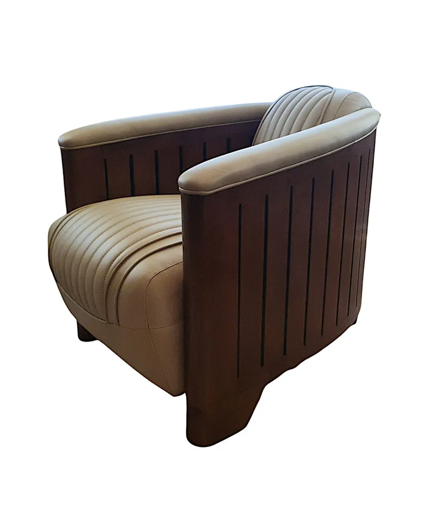 A Gorgeous Club Armchair in the Art Deco Style