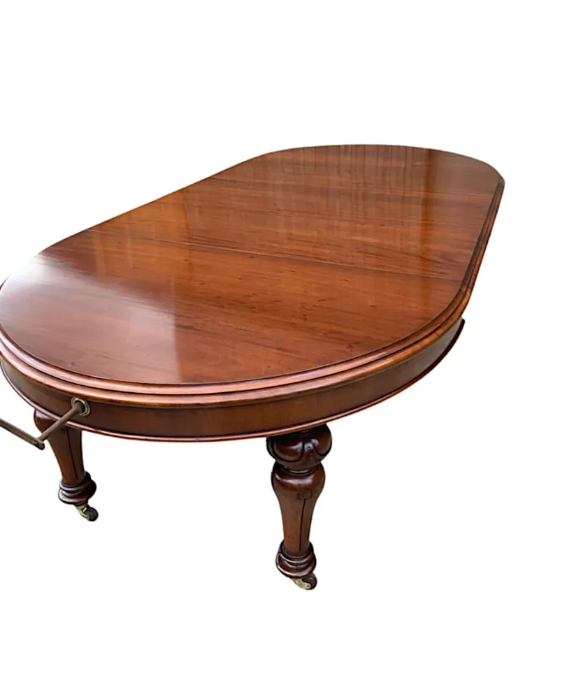  A Fabulous 19th Century D-End Mahogany Dining Table