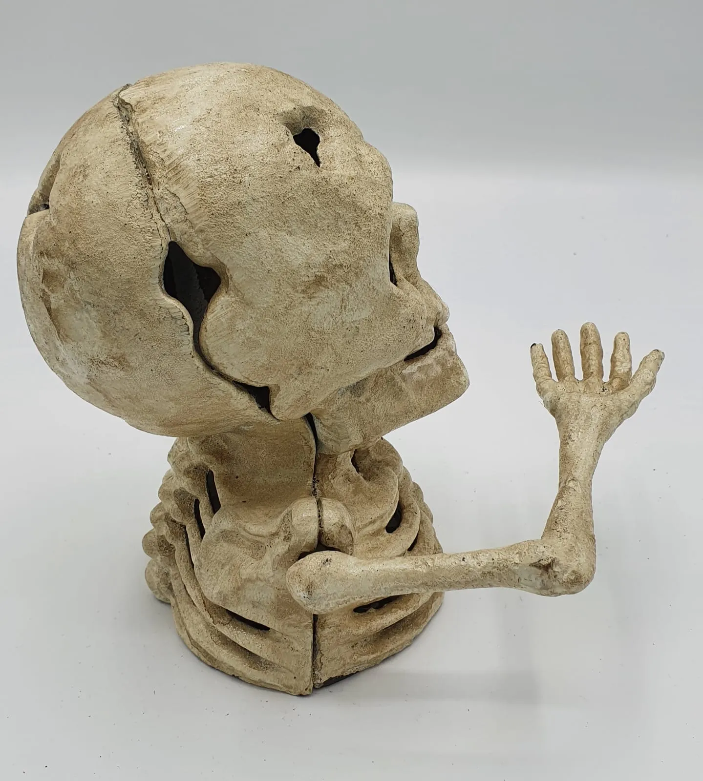 Cast Iron Skull Money Box