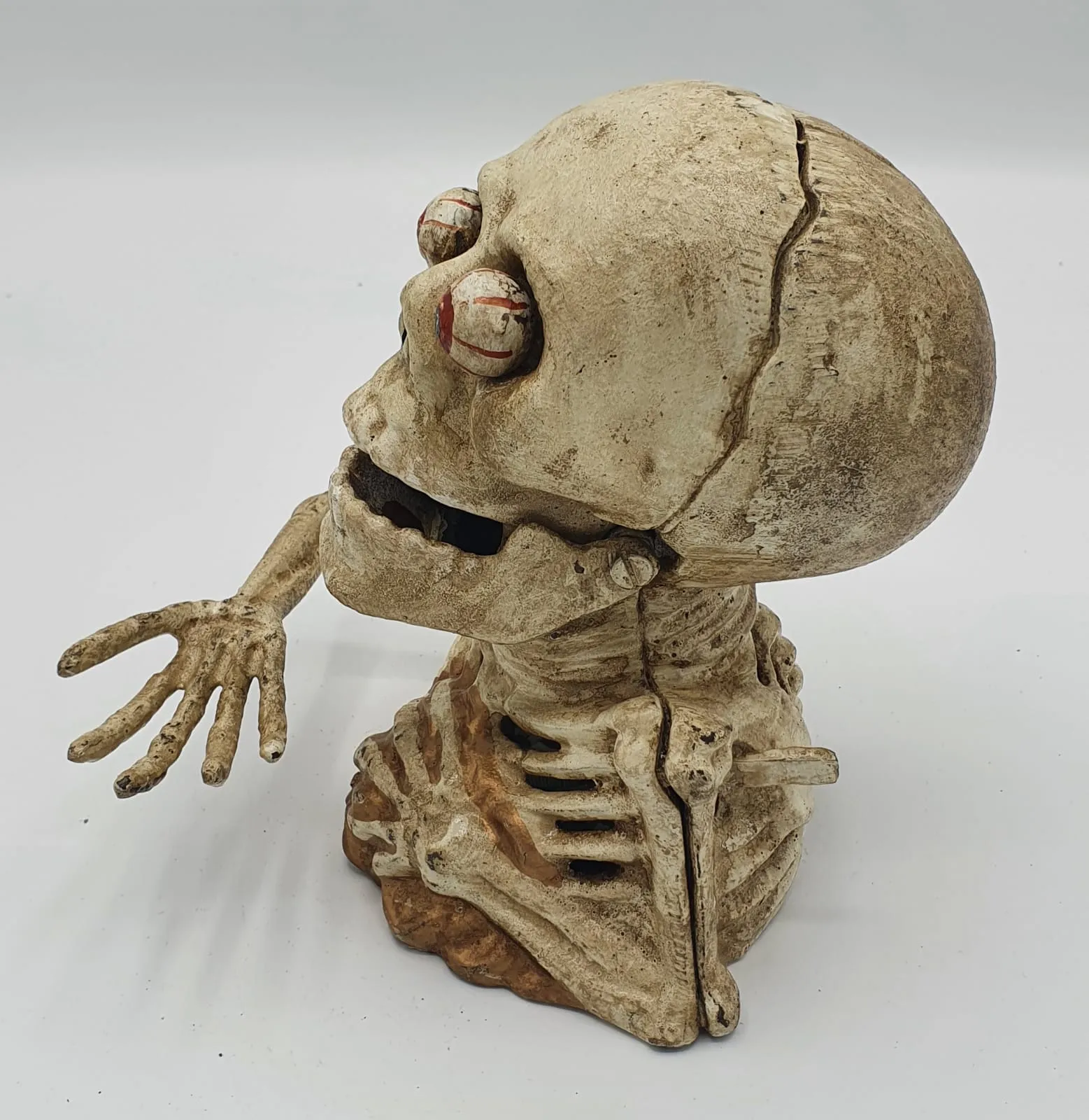 Cast Iron Skull Money Box