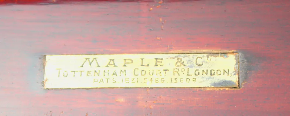 Lovely Quality Edwardian Drinks Table Stamped 