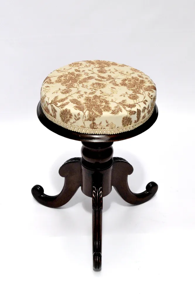 Good Quality Regency Mahogany Piano Stool