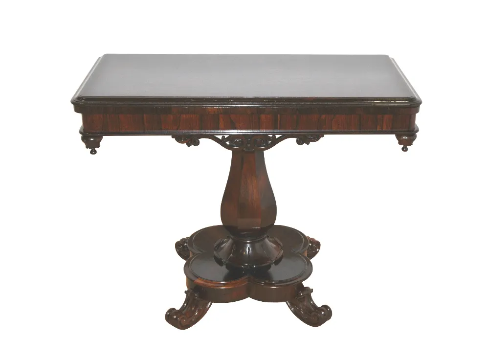 Top Quality 19th Century Victorian Turn Over Leaf Card Table