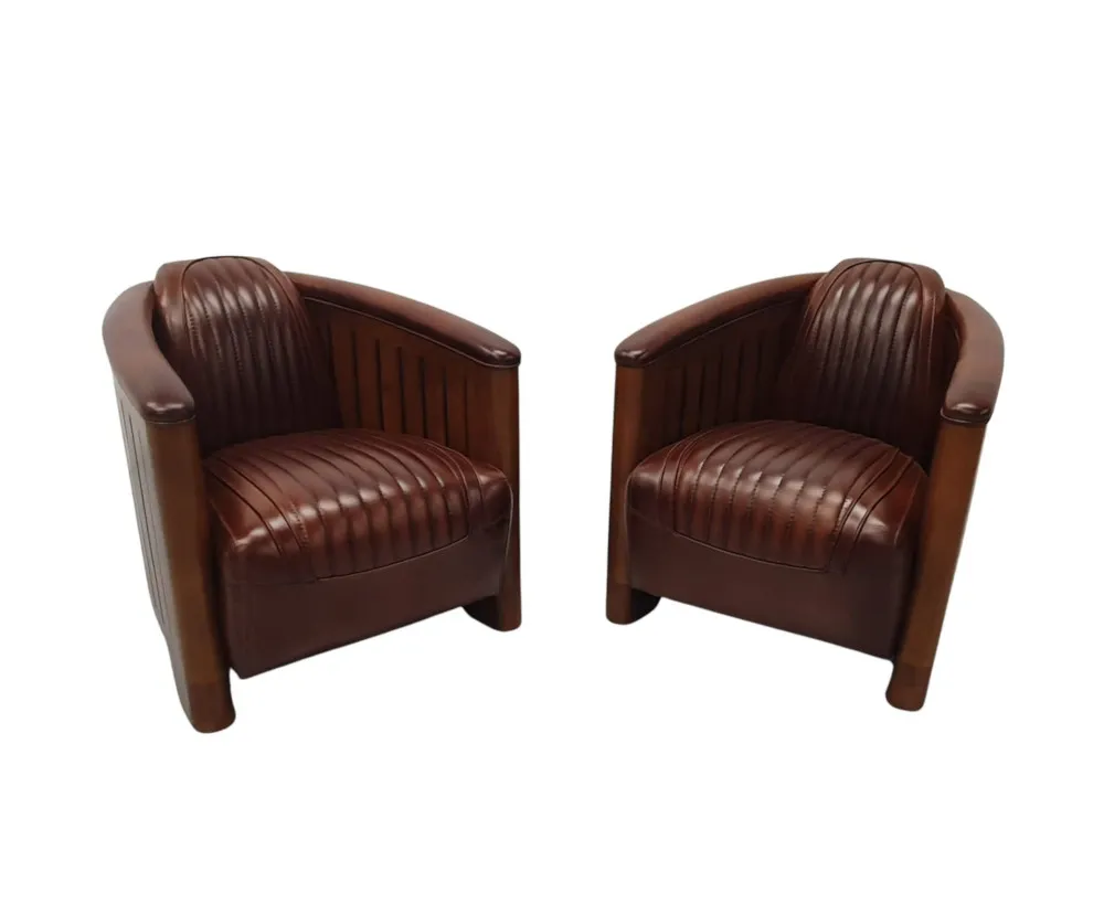 A Stunning Club Armchair in the Art Deco Style