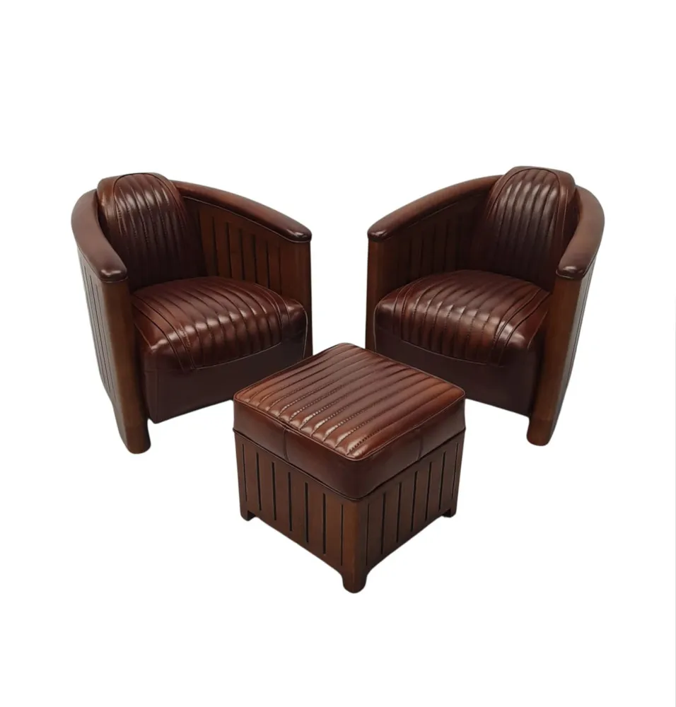 A Stunning Club Armchair in the Art Deco Style