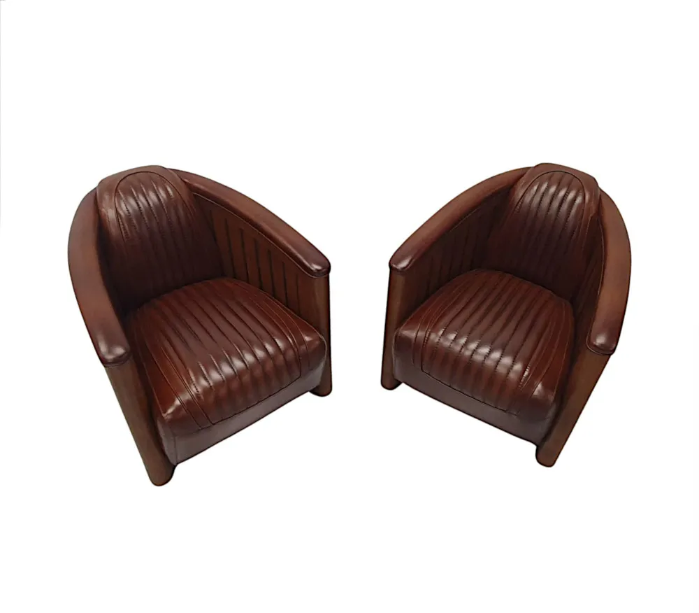 A Stunning Club Armchair in the Art Deco Style