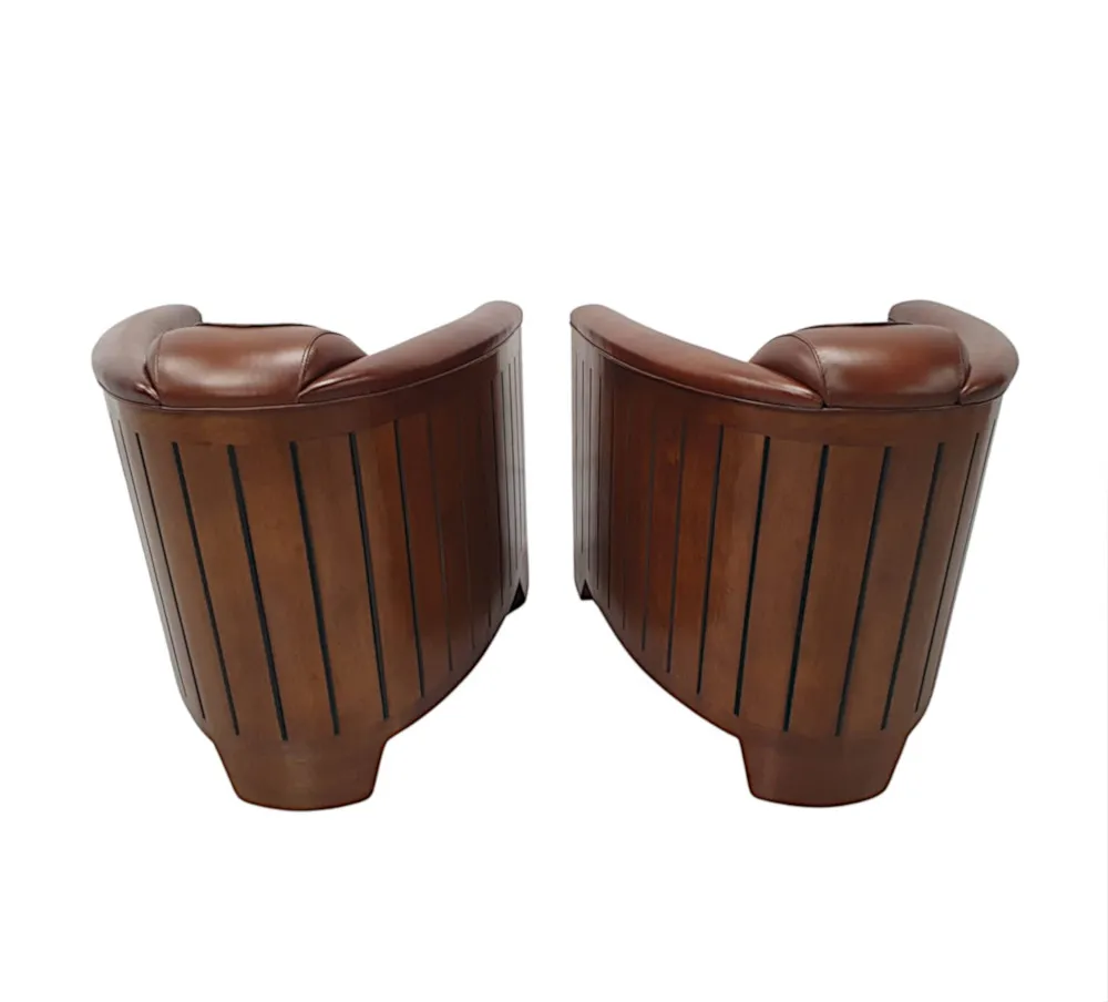 A Stunning Club Armchair in the Art Deco Style