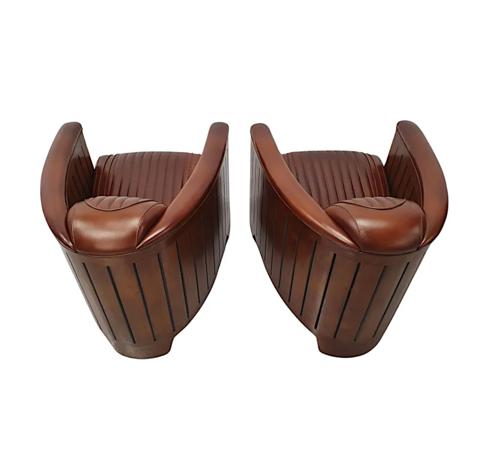 A Stunning Club Armchair in the Art Deco Style