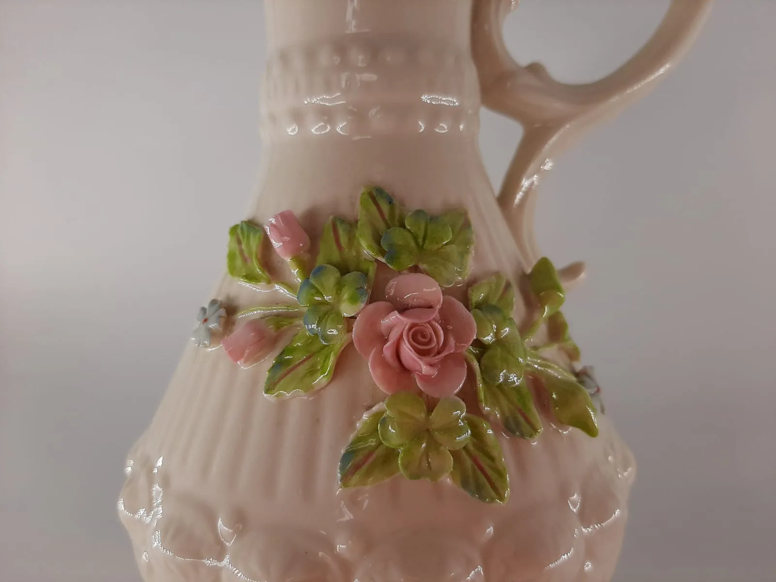 Belleek Floral Vase 