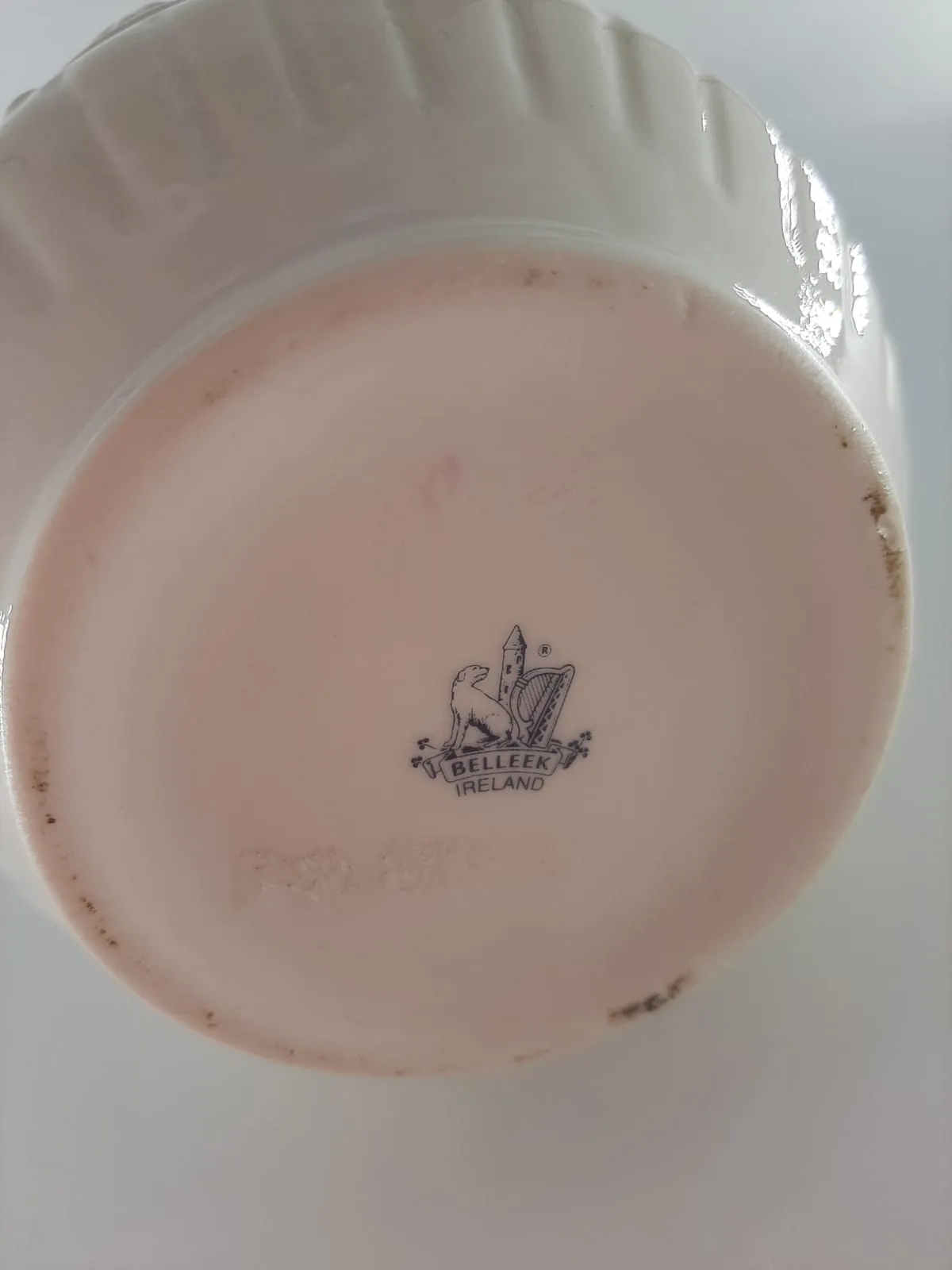 Belleek Floral Vase 