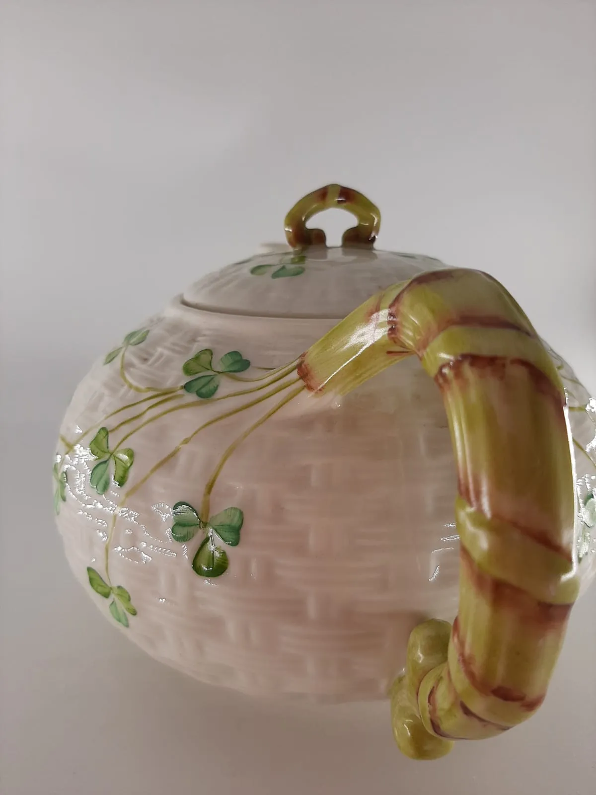 Belleek Shamrock Teapot