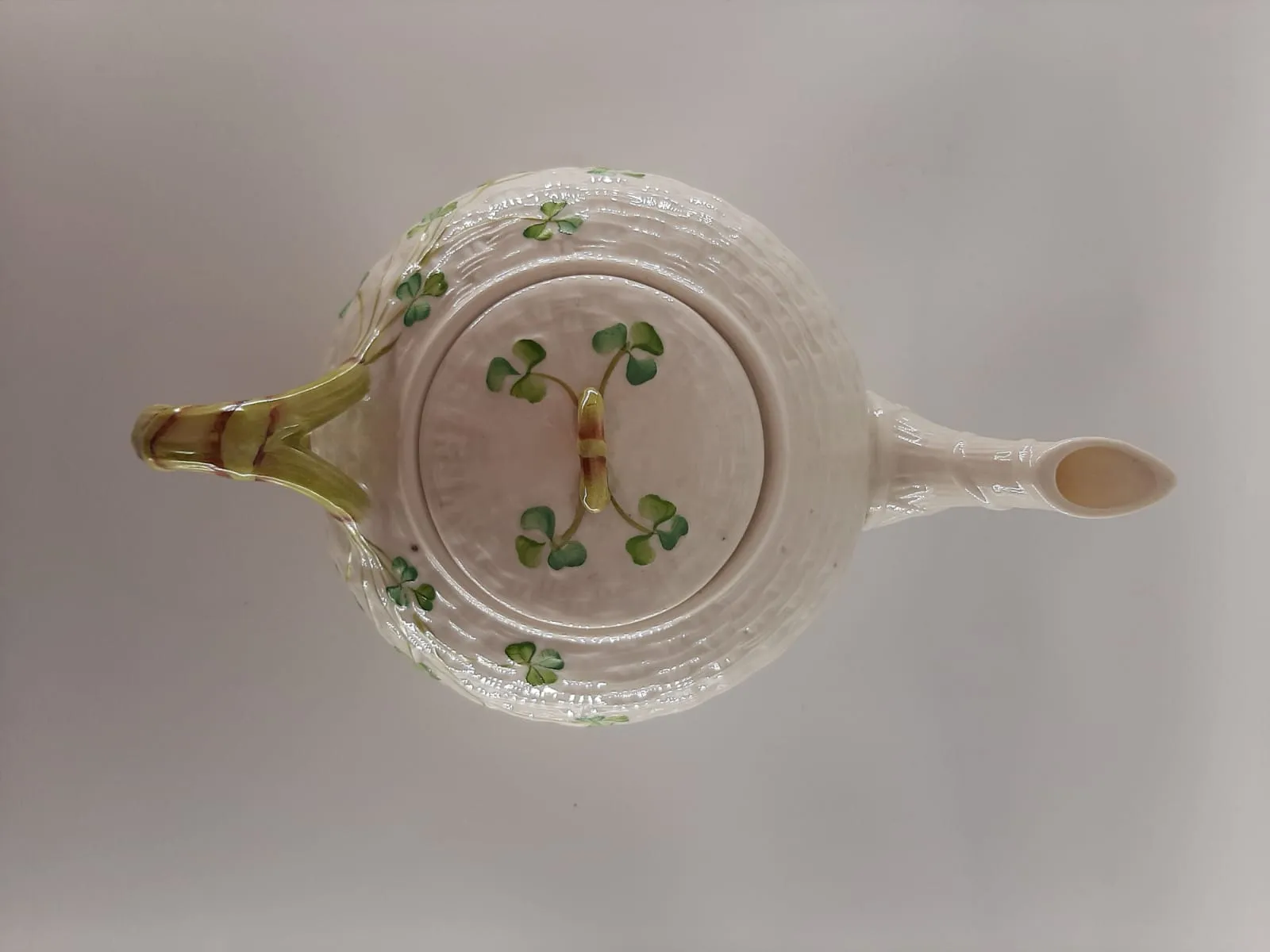 Belleek Shamrock Teapot