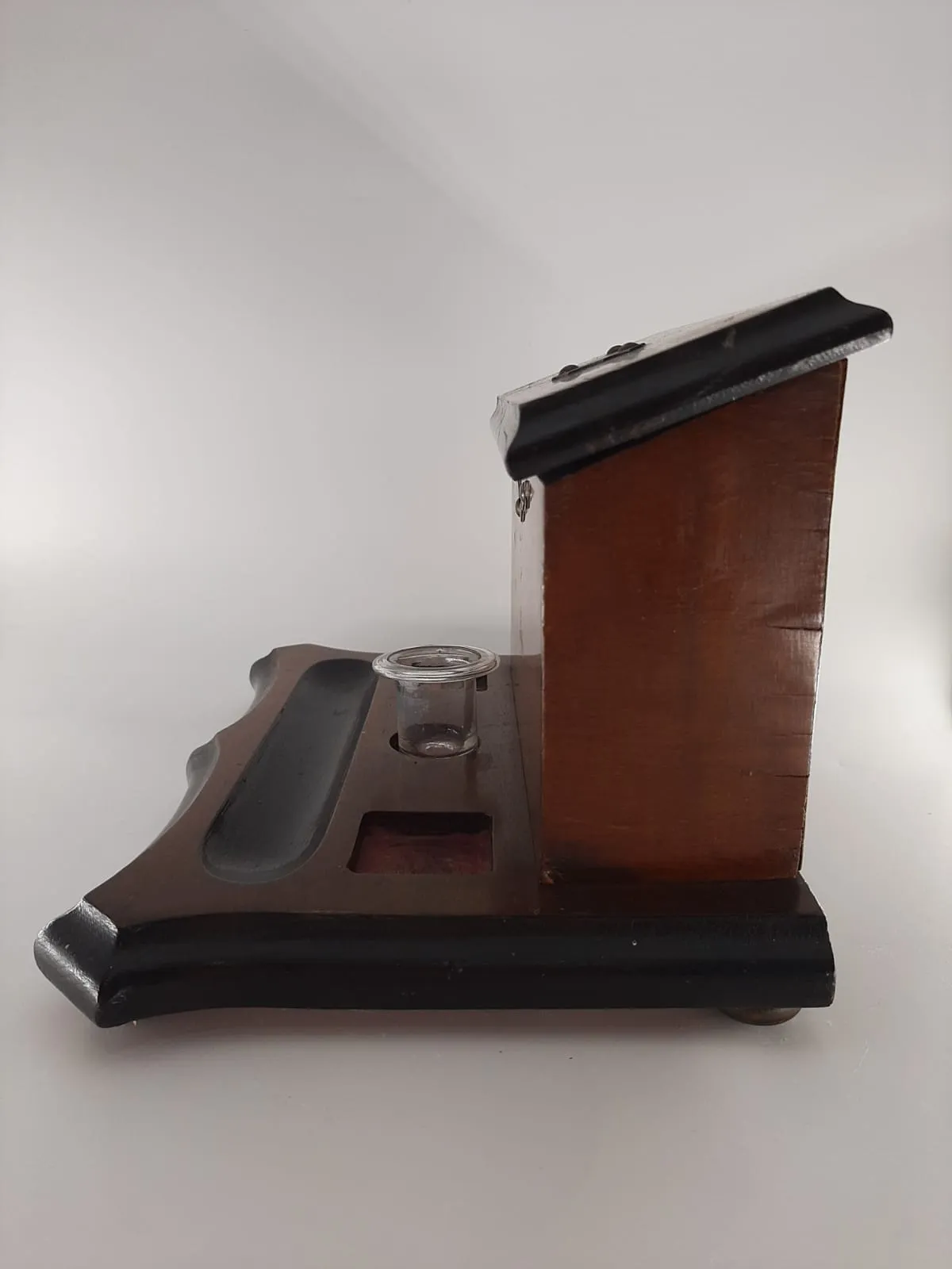 Edwardian Walnut Desk Stationary Box