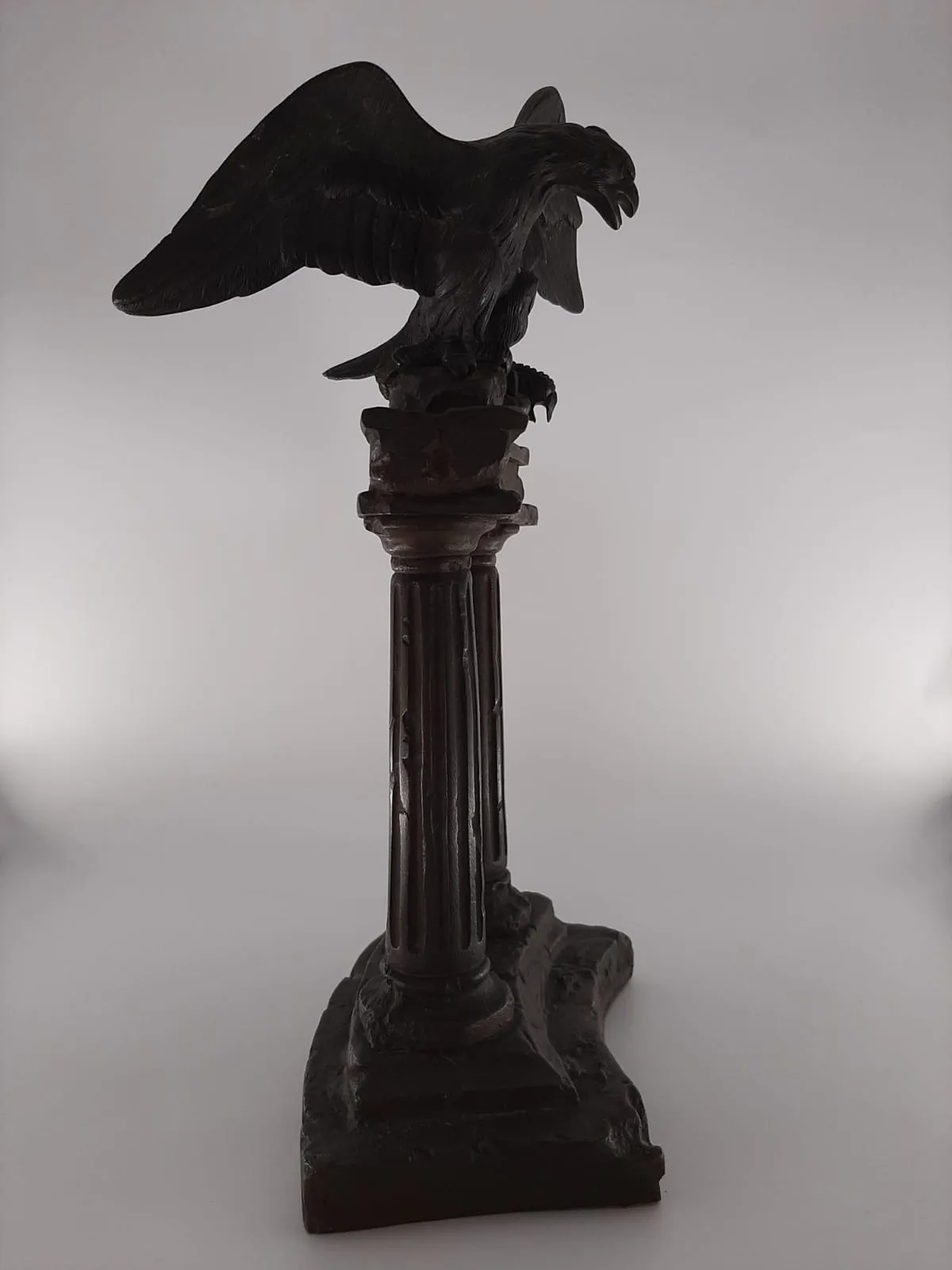 19th century Bronze Eagle Signed