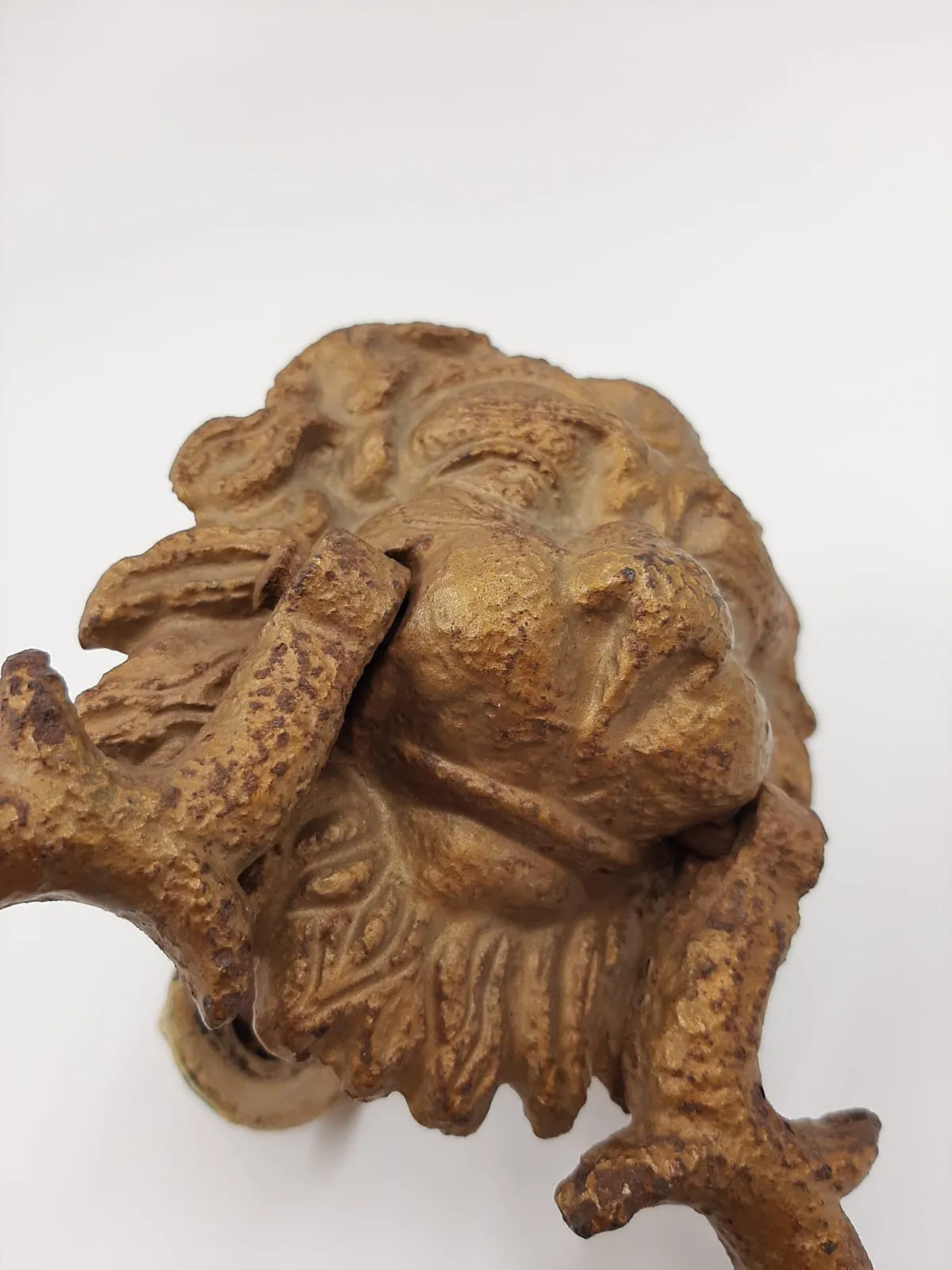 Victorian Metal Lions Head Door Knocker