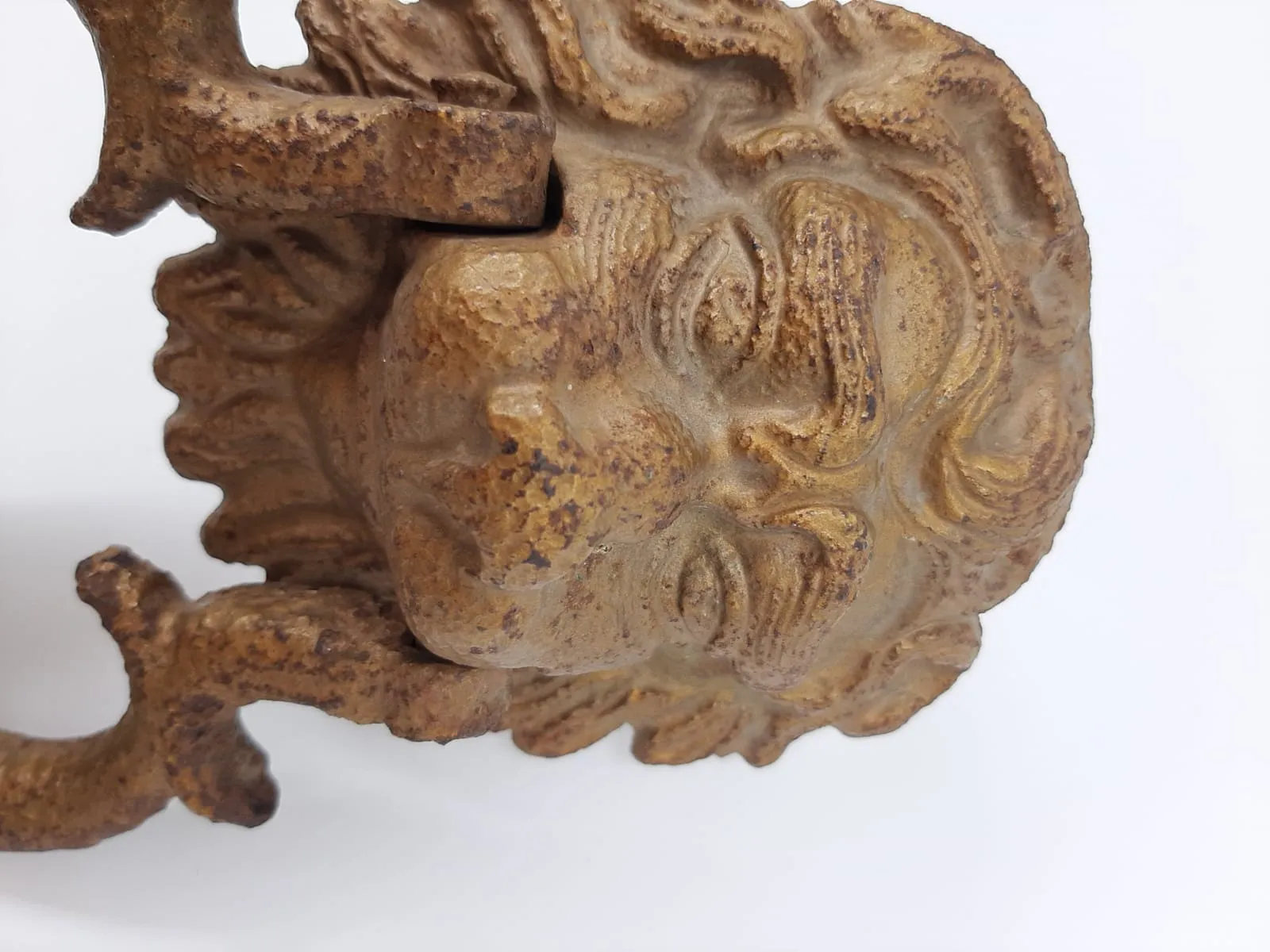 Victorian Metal Lions Head Door Knocker