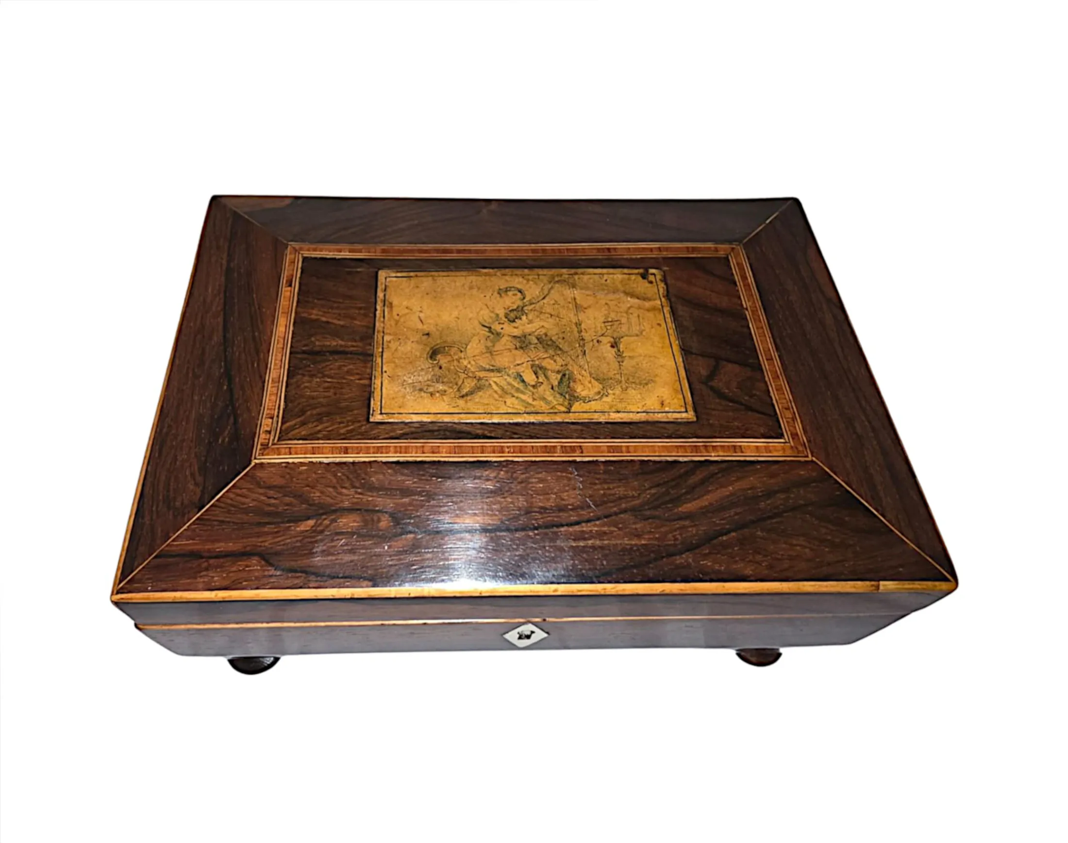 A Lovely Early 19th Century Inlaid Jewellery Box